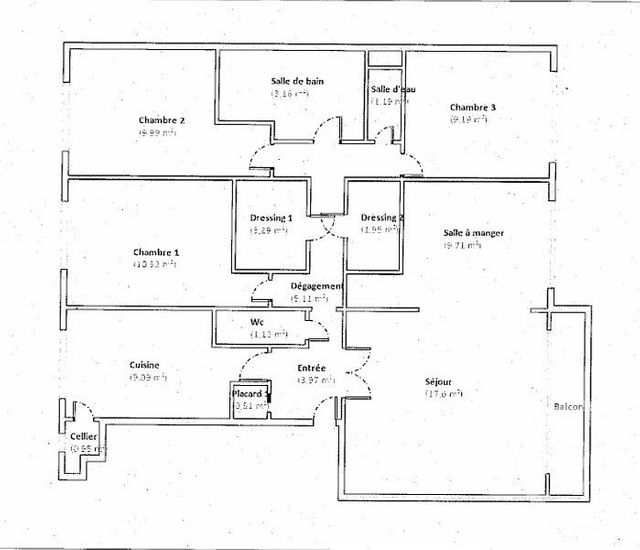 Appartement F4 à vendre - 5 pièces - 87,45 m2 - Yerres - 91 - ILE-DE-FRANCE