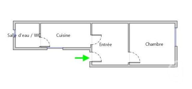 Appartement Studio &agrave; vendre - 1 pi&egrave;ce - 21,03 m2 - Paris - 75011 - ILE-DE-FRANCE