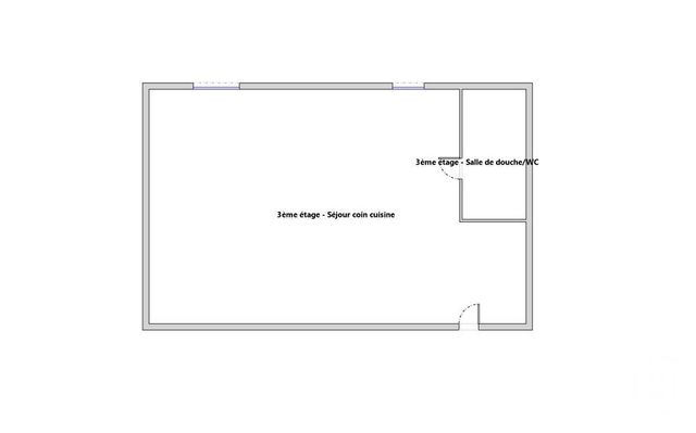 Appartement F1 &agrave; vendre - 1 pi&egrave;ce - 18,94 m2 - Paris - 75011 - ILE-DE-FRANCE