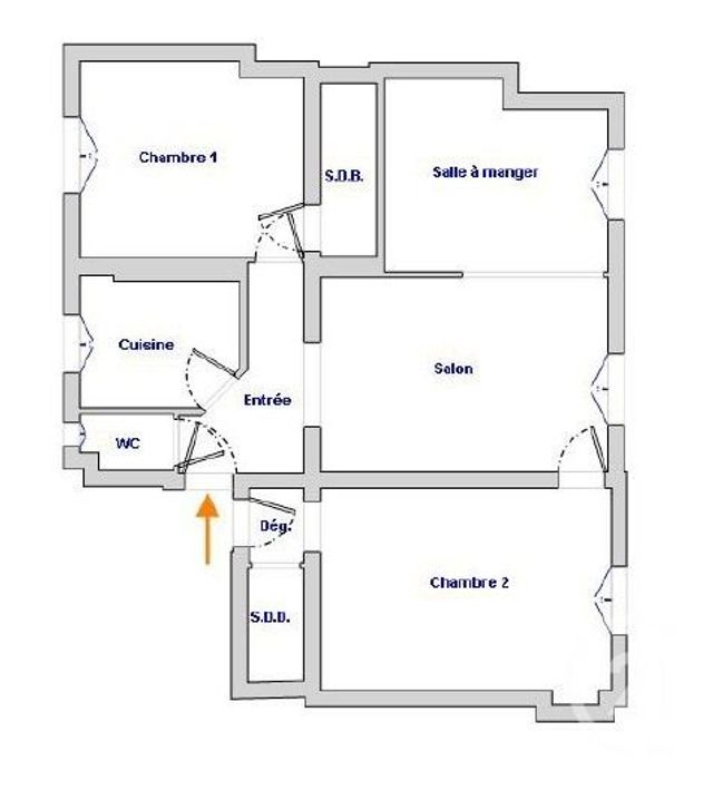 Appartement F4 à vendre - 4 pièces - 63,58 m2 - Paris - 75015 - ILE-DE-FRANCE