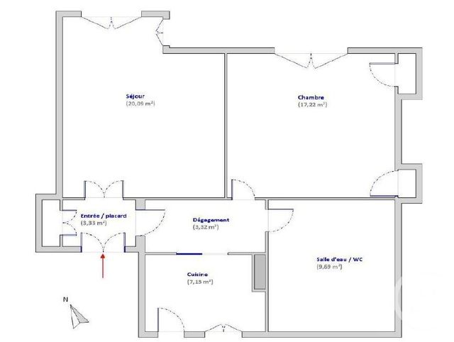 Appartement F2 &agrave; vendre - 2 pi&egrave;ces - 60,78 m2 - Paris - 75015 - ILE-DE-FRANCE