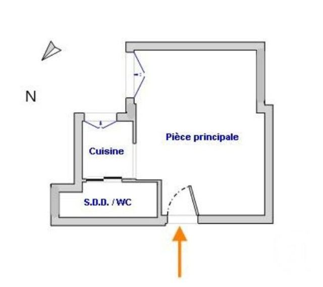 Appartement F1 &agrave; vendre - 1 pi&egrave;ce - 15,85 m2 - Paris - 75015 - ILE-DE-FRANCE