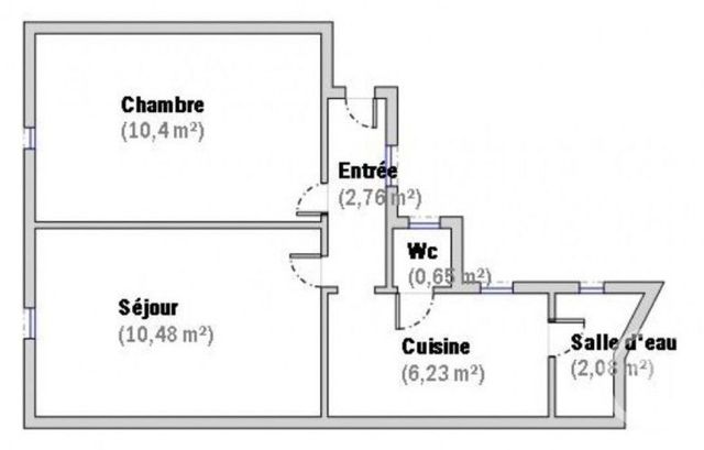 Appartement T2 &agrave; vendre - 2 pi&egrave;ces - 31,84 m2 - Paris - 75015 - ILE-DE-FRANCE