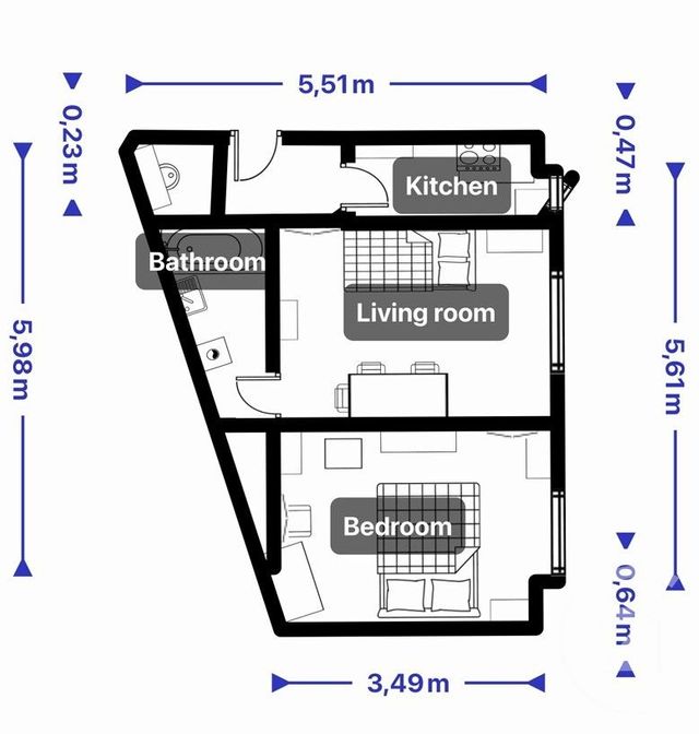Appartement F2 &agrave; vendre - 2 pi&egrave;ces - 31,83 m2 - Paris - 75015 - ILE-DE-FRANCE