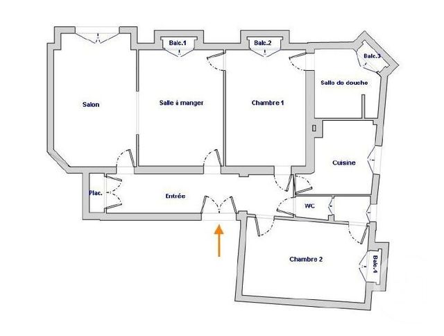 Appartement F4 &agrave; vendre - 4 pi&egrave;ces - 83,20 m2 - Paris - 75015 - ILE-DE-FRANCE
