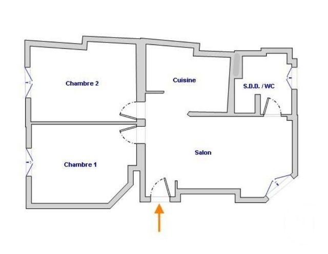 Appartement F3 &agrave; vendre - 3 pi&egrave;ces - 49,89 m2 - Paris - 75015 - ILE-DE-FRANCE
