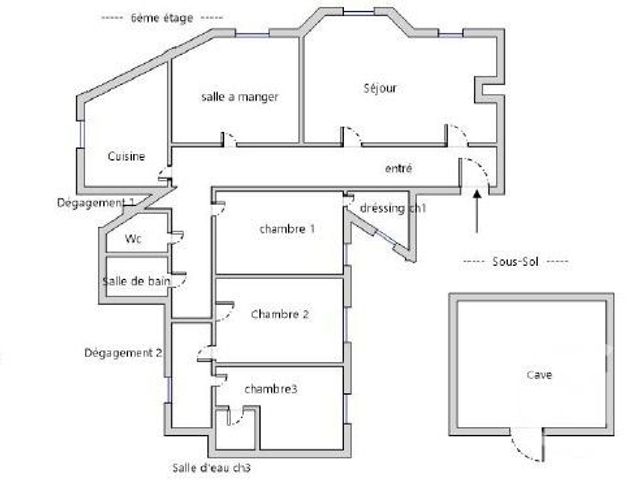 Appartement F6 &agrave; vendre - 6 pi&egrave;ces - 111,14 m2 - Paris - 75015 - ILE-DE-FRANCE