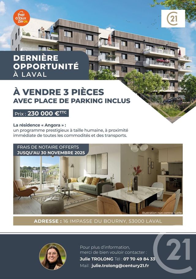 Appartement T3 à vendre LAVAL