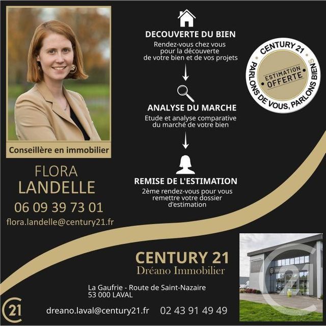 Maison &agrave; vendre - 5 pi&egrave;ces - 119,69 m2 - Force - 53 - PAYS-DE-LOIRE