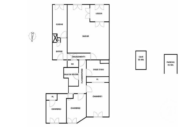 Appartement F5 &agrave; vendre - 5 pi&egrave;ces - 111,01 m2 - Le Chesnay - 78 - ILE-DE-FRANCE