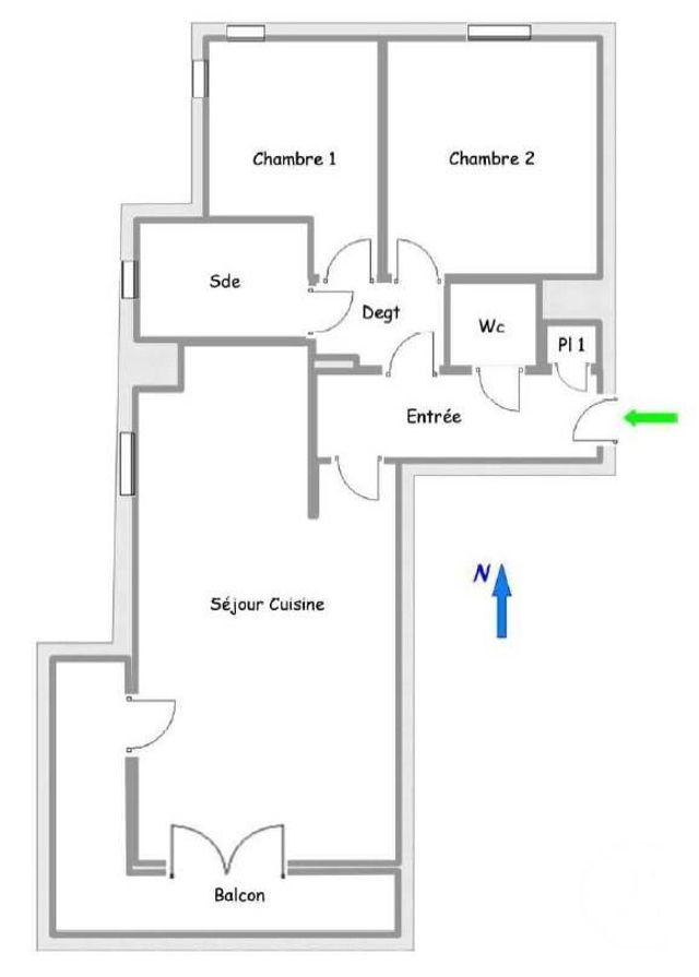 Appartement F3 &agrave; louer - 3 pi&egrave;ces - 62,31 m2 - Meudon - 92 - ILE-DE-FRANCE