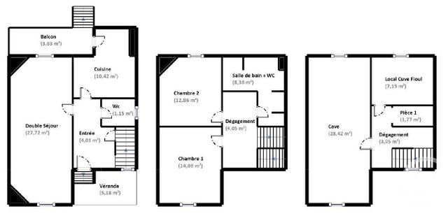 Maison &agrave; louer - 3 pi&egrave;ces - 85 m2 - Meudon - 92 - ILE-DE-FRANCE