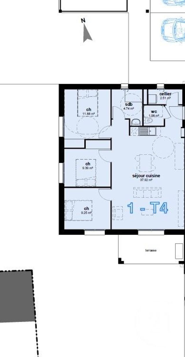 Appartement T3 &agrave; vendre - 3 pi&egrave;ces - 70,23 m2 - Argeles Gazost - 65 - MIDI-PYRENEES