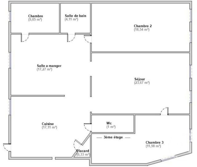 Appartement F5 &agrave; vendre - 5 pi&egrave;ces - 103,06 m2 - Paris - 75009 - ILE-DE-FRANCE