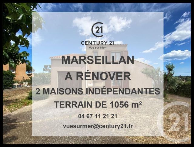 Maison à vendre - 7 pièces - 206,54 m2 - MARSEILLAN - 34 - LANGUEDOC-ROUSSILLON