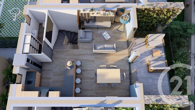 Appartement Duplex à vendre - 3 pièces - 69,36 m2 - Lumio - 202 - CORSE