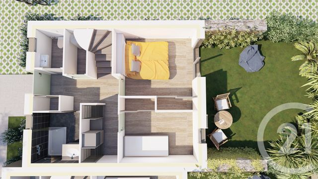 Appartement Duplex à vendre - 3 pièces - 69,36 m2 - Lumio - 202 - CORSE