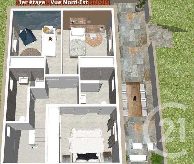 Maison &agrave; vendre - 4 pi&egrave;ces - 106,90 m2 - St Florent - 202 - CORSE