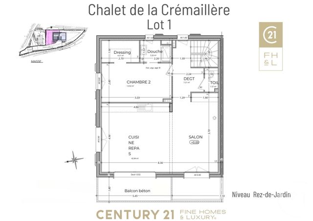 Appartement F6 à vendre - 6 pièces - 161,52 m2 - St Gervais Les Bains - 74 - RHONE-ALPES