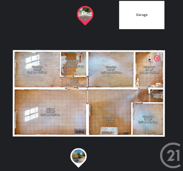 Maison à vendre - 4 pièces - 67,12 m2 - St Benoist Sur Mer - 85 - PAYS-DE-LOIRE