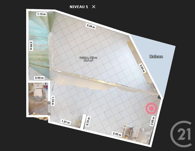 Appartement F2 à louer - 2 pièces - 33,81 m2 - La Tranche Sur Mer - 85 - PAYS-DE-LOIRE