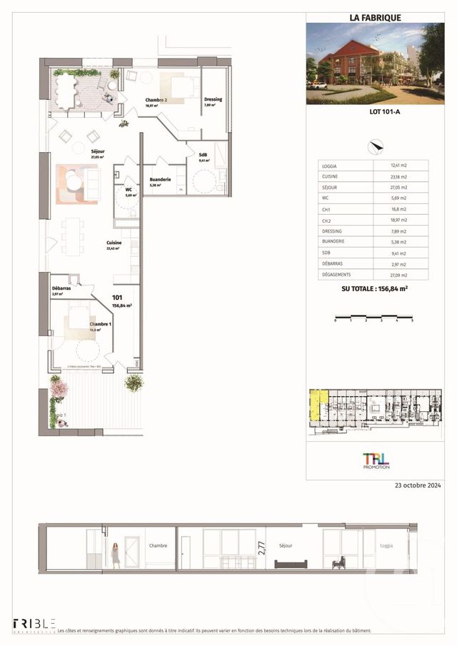 Appartement F4 à vendre - 4 pièces - 144,43 m2 - Mulhouse - 68 - ALSACE