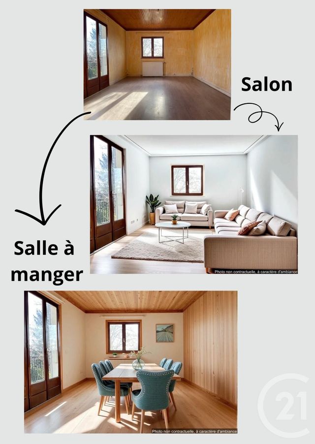 Maison &agrave; vendre - 4 pi&egrave;ces - 69,66 m2 - Villieu Loyes Mollon - 01 - RHONE-ALPES