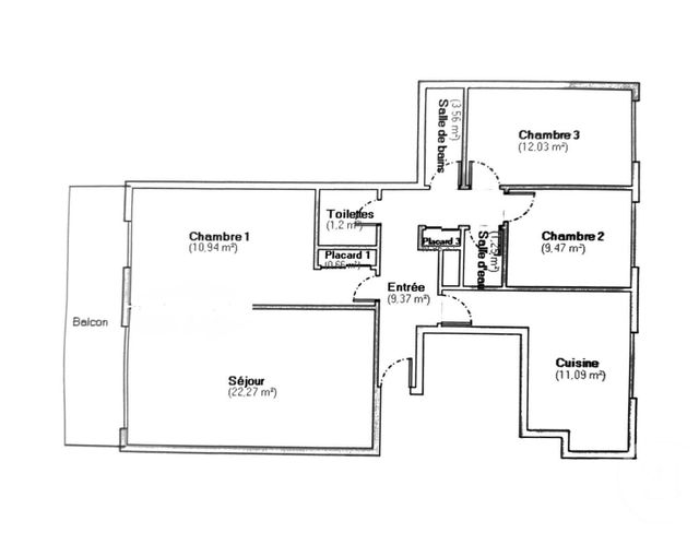 Appartement F4 &agrave; vendre - 4 pi&egrave;ces - 84 m2 - Vincennes - 94 - ILE-DE-FRANCE