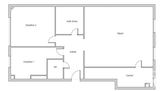 Appartement F3 &agrave; vendre - 3 pi&egrave;ces - 62,14 m2 - Vincennes - 94 - ILE-DE-FRANCE