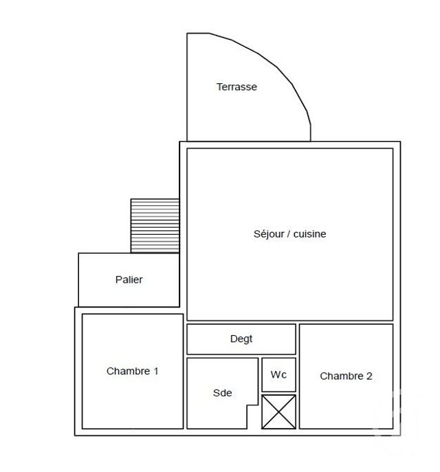 Appartement T3 à vendre - 3 pièces - 55,56 m2 - Cannes La Bocca - 06 - PROVENCE-ALPES-COTE-D-AZUR
