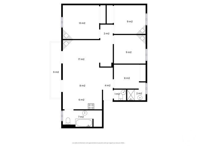 Appartement F5 &agrave; vendre - 5 pi&egrave;ces - 89 m2 - Cannes - 06 - PROVENCE-ALPES-COTE-D-AZUR