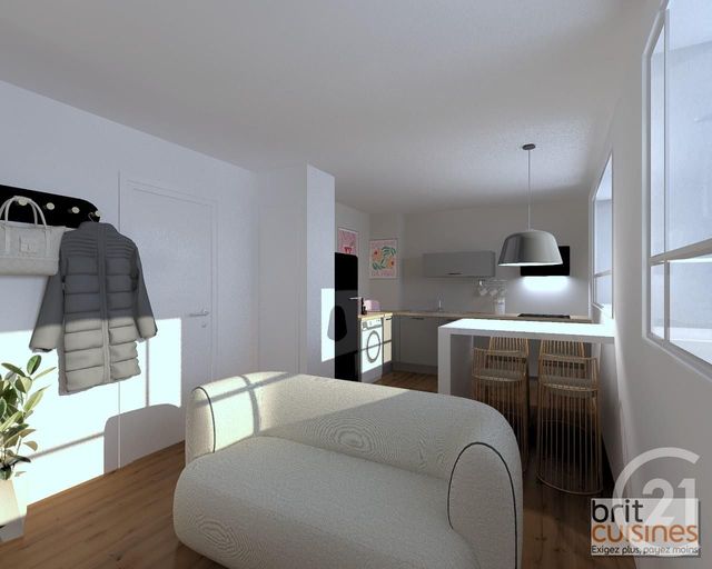 Appartement T1 à vendre - 1 pièce - 34,50 m2 - Brest - 29 - BRETAGNE