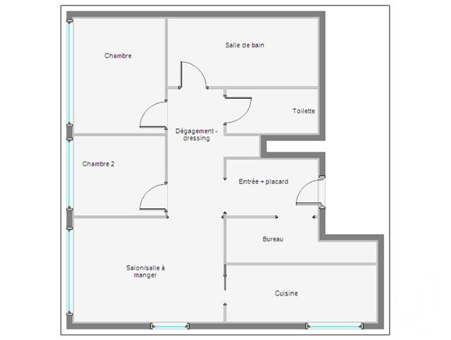 Appartement T3 à louer - 3 pièces - 68,22 m2 - Boulogne Billancourt - 92 - ILE-DE-FRANCE
