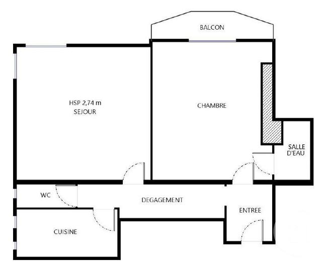 Appartement F2 à vendre - 2 pièces - 46,68 m2 - Boulogne Billancourt - 92 - ILE-DE-FRANCE