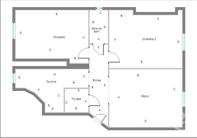 Appartement T3 &agrave; louer - 3 pi&egrave;ces - 57,03 m2 - Boulogne Billancourt - 92 - ILE-DE-FRANCE