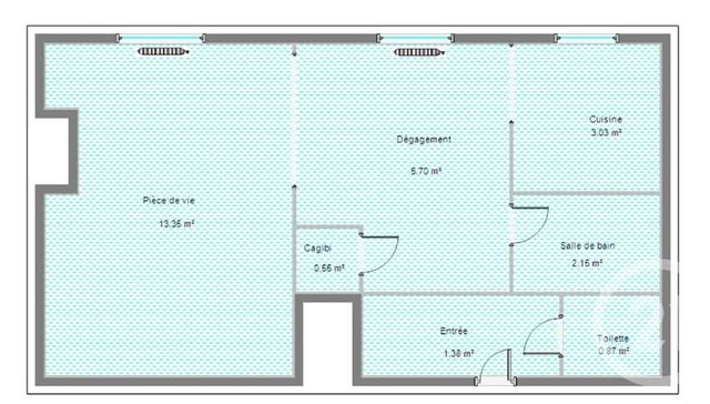 Appartement T2 &agrave; louer - 2 pi&egrave;ces - 27,48 m2 - Paris - 75016 - ILE-DE-FRANCE