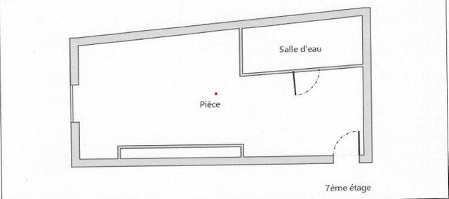 Appartement T1 &agrave; louer - 1 pi&egrave;ce - 12,55 m2 - Paris - 75017 - ILE-DE-FRANCE