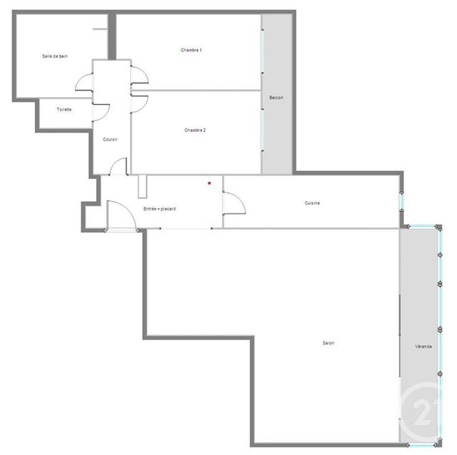 Appartement T3 &agrave; louer - 3 pi&egrave;ces - 69,57 m2 - Boulogne Billancourt - 92 - ILE-DE-FRANCE