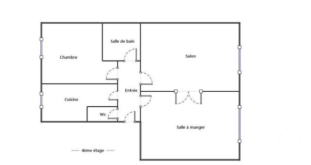 Appartement T3 &agrave; louer - 3 pi&egrave;ces - 61,93 m2 - Boulogne Billancourt - 92 - ILE-DE-FRANCE
