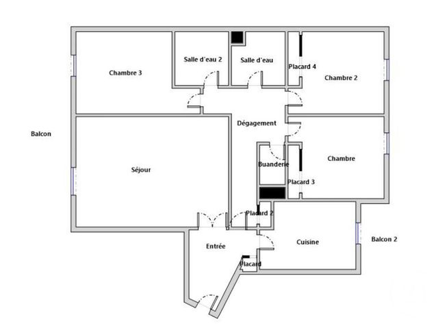 Appartement T4 &agrave; louer - 4 pi&egrave;ces - 89,50 m2 - Suresnes - 92 - ILE-DE-FRANCE