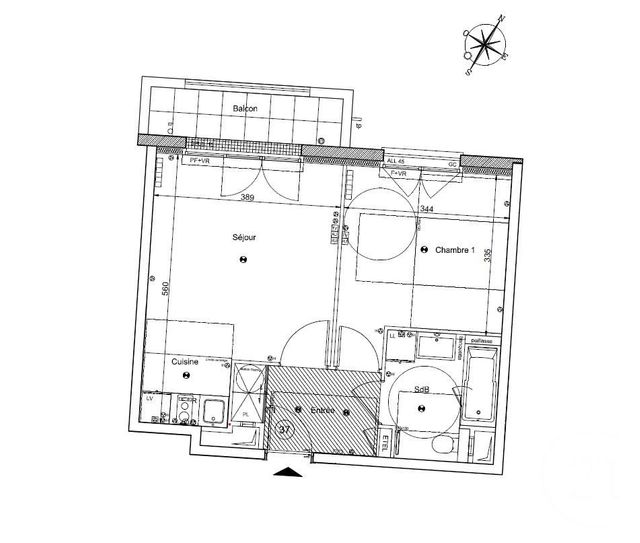 Appartement T2 &agrave; louer - 2 pi&egrave;ces - 41,69 m2 - Clamart - 92 - ILE-DE-FRANCE