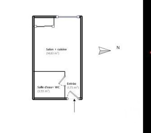Appartement Studio &agrave; louer - 1 pi&egrave;ce - 20,13 m2 - Boulogne Billancourt - 92 - ILE-DE-FRANCE