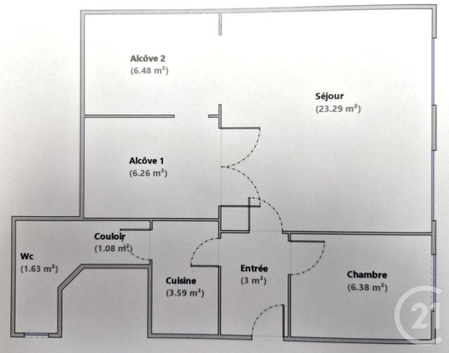 Appartement T2 à vendre - 2 pièces - 51,64 m2 - Lyon - 69004 - RHONE-ALPES