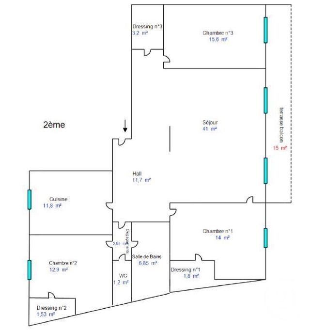 Appartement T5 &agrave; vendre - 5 pi&egrave;ces - 124,53 m2 - Lyon - 69004 - RHONE-ALPES
