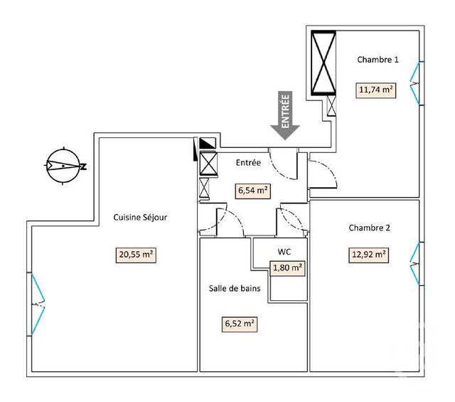 Appartement T3 &agrave; vendre - 3 pi&egrave;ces - 60,07 m2 - Lyon - 69004 - RHONE-ALPES