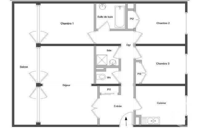 Appartement T4 &agrave; vendre - 4 pi&egrave;ces - 86,01 m2 - Caluire Et Cuire - 69 - RHONE-ALPES