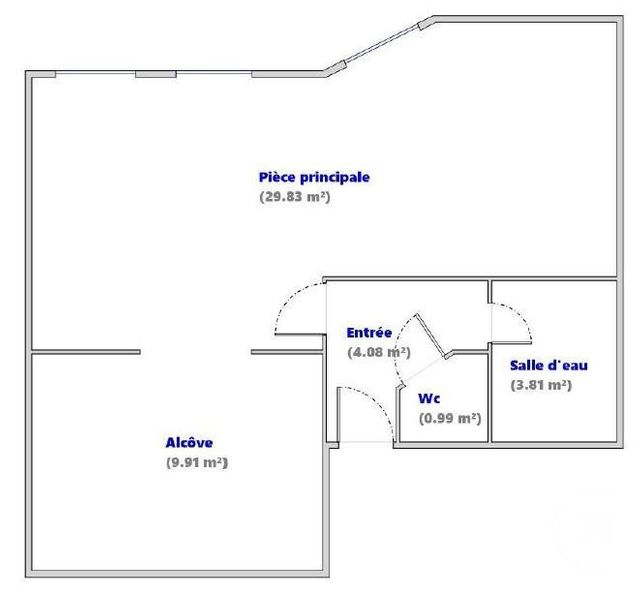 Appartement T2 &agrave; louer - 2 pi&egrave;ces - 48,62 m2 - Lyon - 69001 - RHONE-ALPES