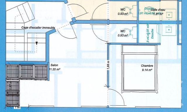 Appartement F2 à vendre LYON