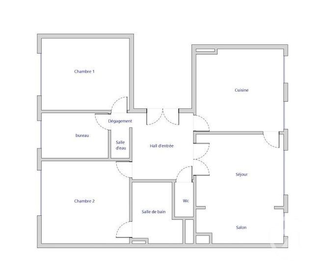 Appartement à vendre - 4 pièces - 105,28 m2 - Verdun - 55 - LORRAINE