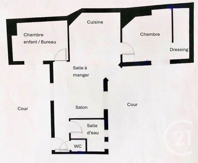 Appartement F3 &agrave; vendre - 3 pi&egrave;ces - 48,18 m2 - Levallois Perret - 92 - ILE-DE-FRANCE